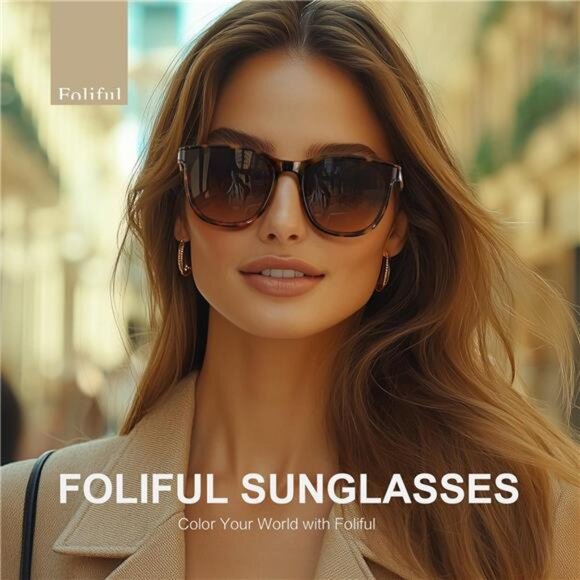 Women\'s Vintage Sunglasses Retro Trendy Style UV400 Classic Oversized
